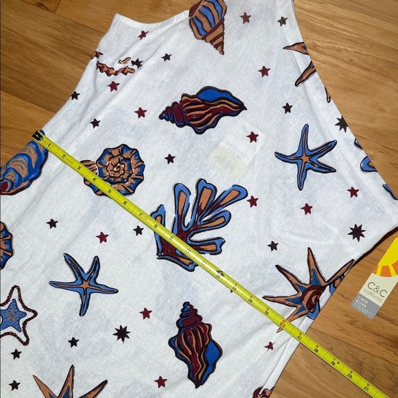 C&C California Linen One Shoulder Dress Sea Shells - Picture 8 of 11